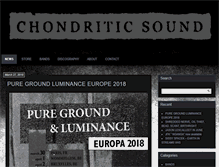 Tablet Screenshot of chondriticsound.com